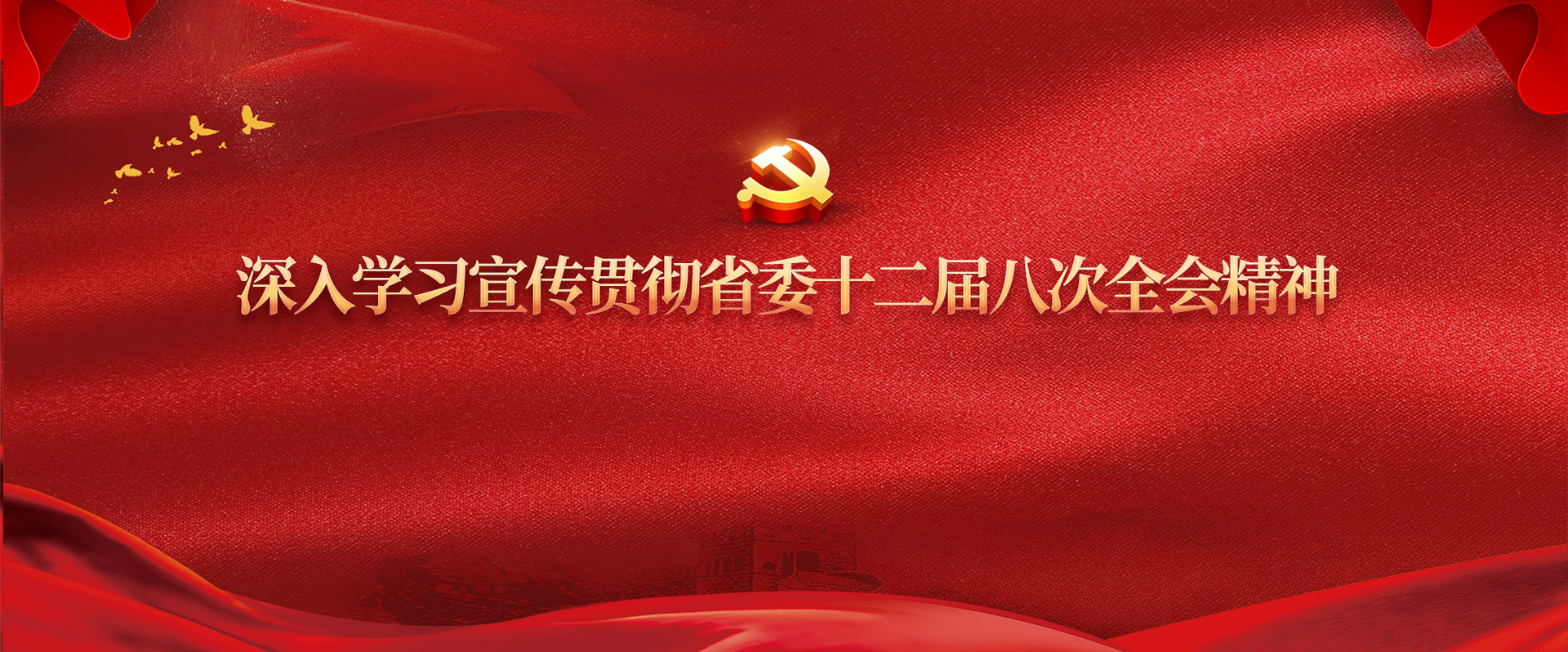 深入学习宣传贯彻省委十二届八次全会精神